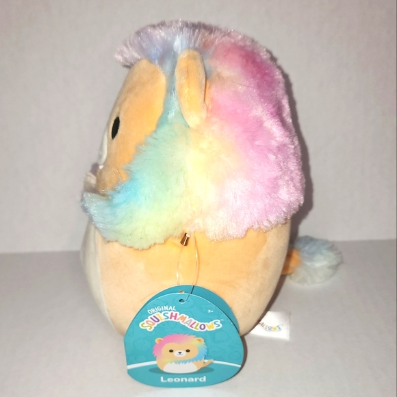 LEONARD 🦁 the short hair Rainbow Lion Original Squishmallows by Kelly Toy ☆NWT☆ - Picture 4 of 11